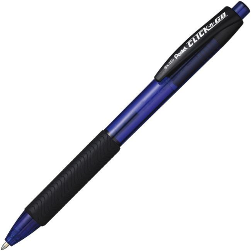 Click-N-Go Retractable Ballpoint Pen, (1.0mm), Blue Ink