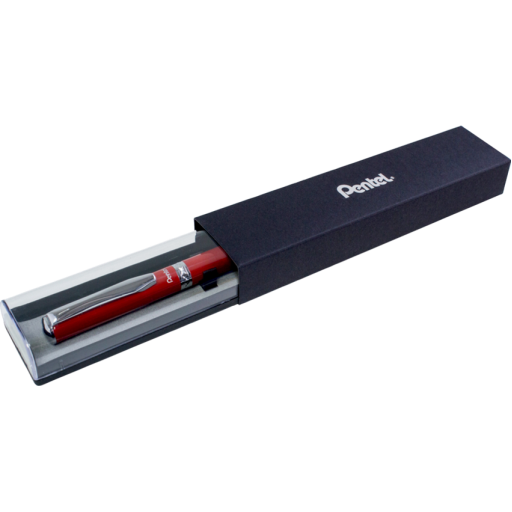 Sterling (0.7mm) Red Barrel, Black Ink, 1PC with Gift Case