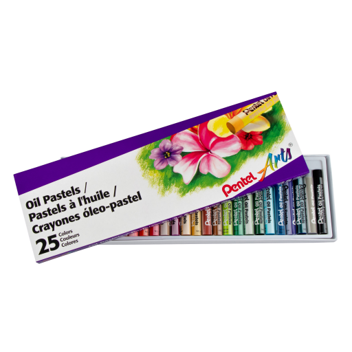 Pentel Arts Oil Pastels - 25 Colour Set