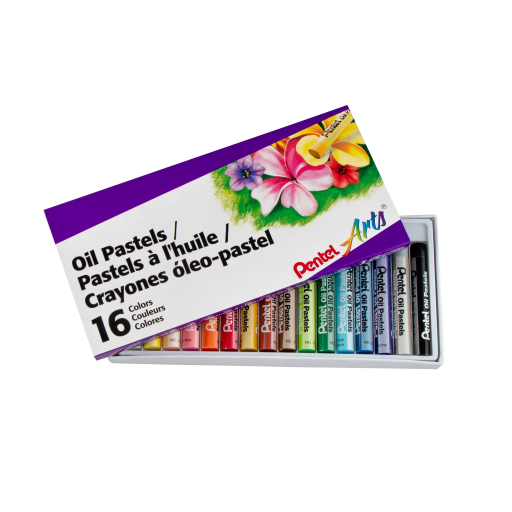 Pentel Arts Oil Pastels - 16 Colour Set