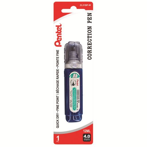 Fine Point Correction Pen (12ML) 1PC Pack, White Correction Ink