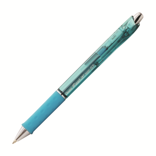 Feel-It! Retractable Ballpoint Pen, (0.7mm), Sky Blue Ink