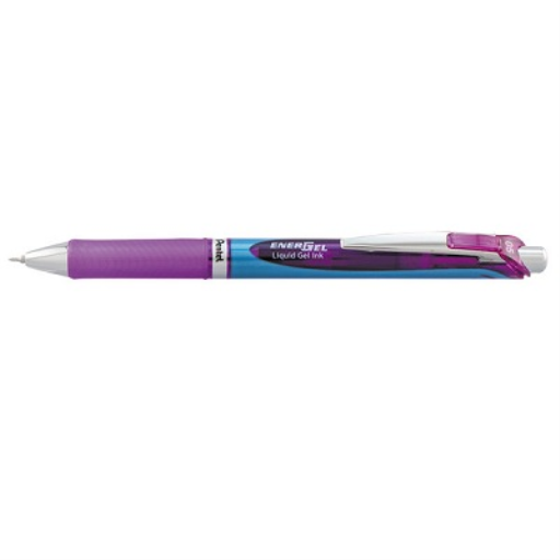 EnerGel Retractable Liquid Gel Pen, (0.5mm) Needle Tip, Violet Ink