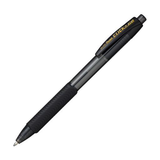 Click-N-Go Retractable Ballpoint Pen, (1.0mm), Black Ink