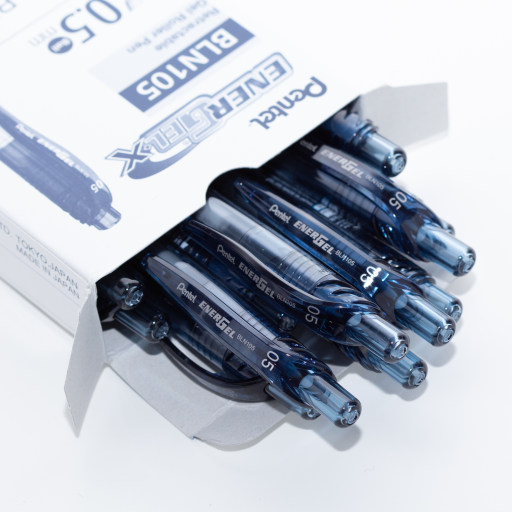 EnerGel-X Retractable Gel Roller, (0.5mm) Needle Tip, Navy Blue Ink