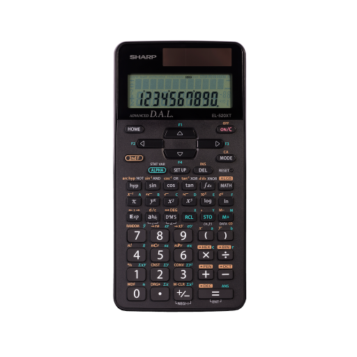 SHARP EL520XTBK 420 Functions 12-Digit Scientific Calculator