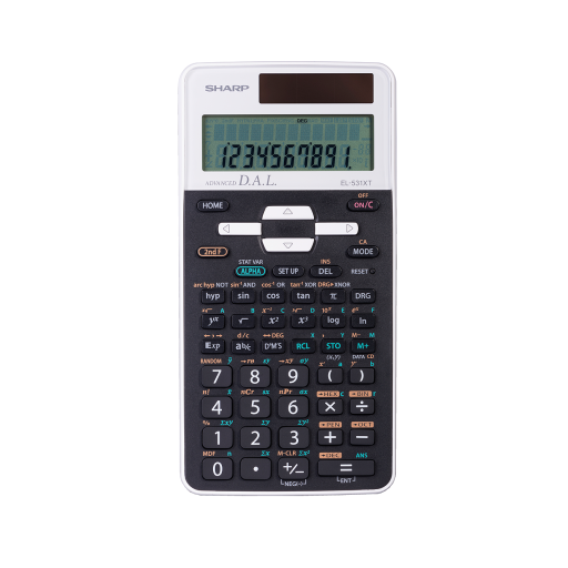 SHARP EL531XTWH 273 Function 10-Digit Scientific Calculator