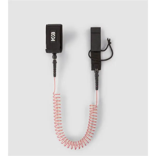 K&B Sport Coiled Paddle Foot Leash - Raspberry