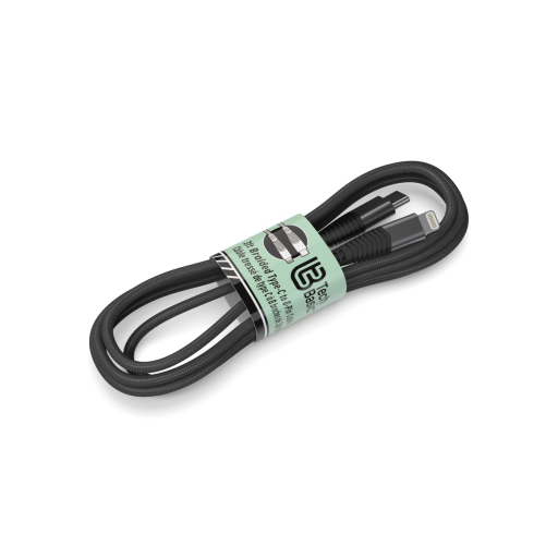 Bulk 3 ft Braided Lightning - Type-C (MFI)