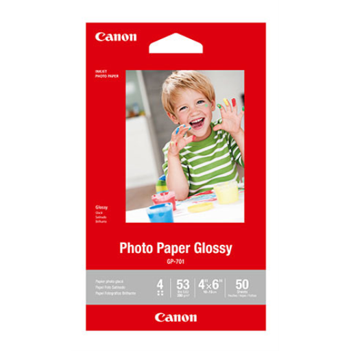 GP-701 4" x 6" Photo Paper Glossy (50 sheets/pkg)
