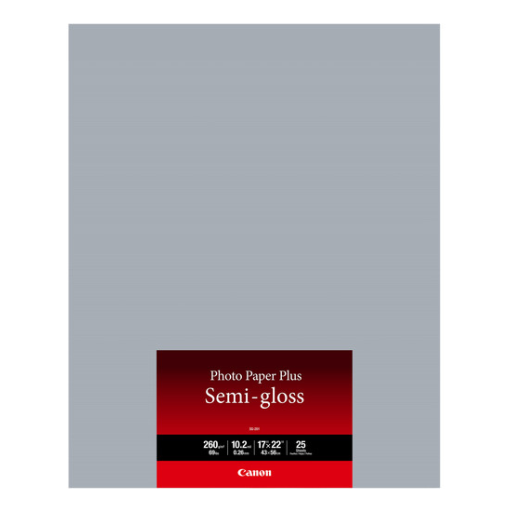 SG-201 17" x 22" Photo Paper Plus Semi-Gloss (25 sheets/pkg)
