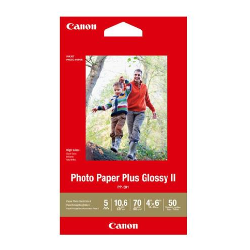 PP-301 4" x 6" Photo Paper Plus Glossy (50 sheets/pkg)