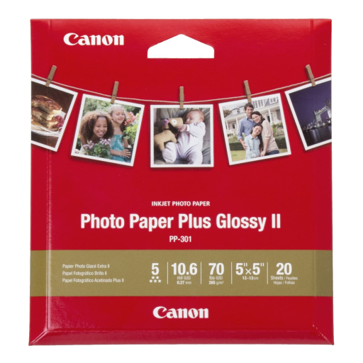 PP-301 5" x 5" Photo Paper Plus Glossy (20 sheets/pkg)