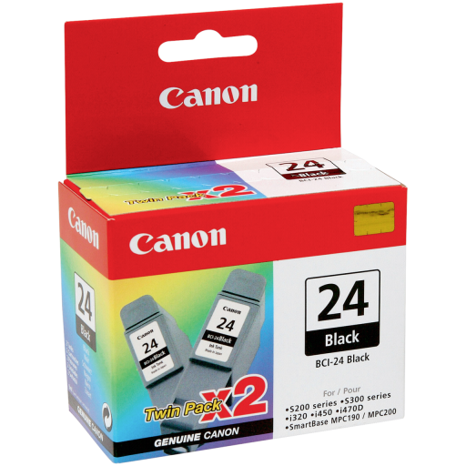 BCI-24 BK Twin Ink Value Pack