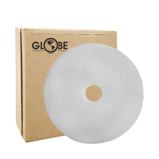 19" White Super Polish Floor Pad