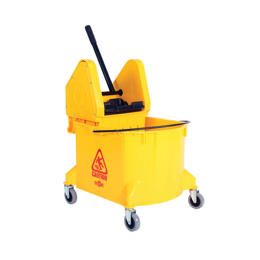 40 Qt Downpress Bucket and Wringer Yellow