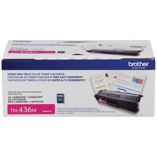 Brother TN436M Magenta Toner Cartridge, Super High Yield