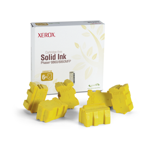 108R00748 Genuine Xerox Solid Ink Yellow, Phaser 8860/8860MFP (6 Sticks)