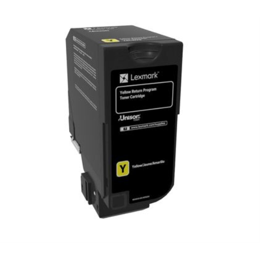 Lexmark74C10Y0 CS720,CS/CX725 Yellow Return Program 3K Toner Cartridge