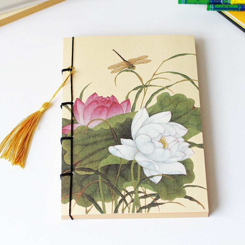 Chinese Style Retro Famous Painting Thread-bound Tassel Notebooks Toner Ink Canada