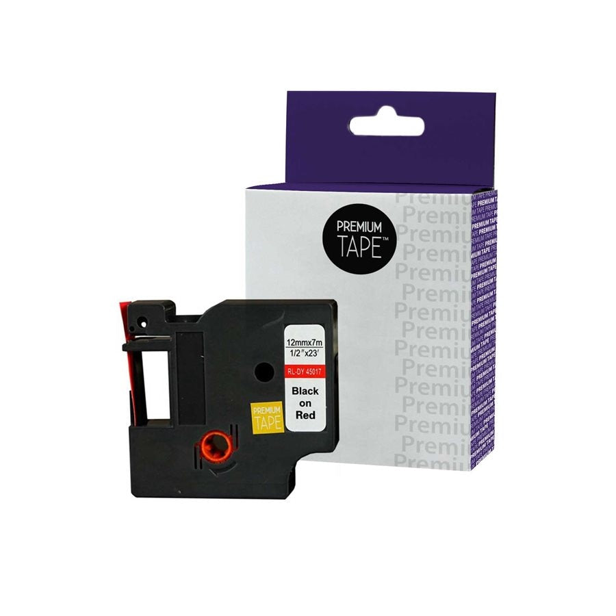 Dymo A45017 Alternative ribbon black/red 12mm