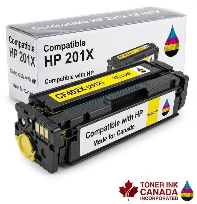 Hewlett-Packard Compatible CF402X Toner Cartridges