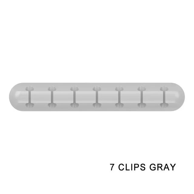 Cable Cord Wire Organizer Silicone USB Cable Winder Management Clips Self Adhesive for Mouse Keyboard Headset Car For iPhone