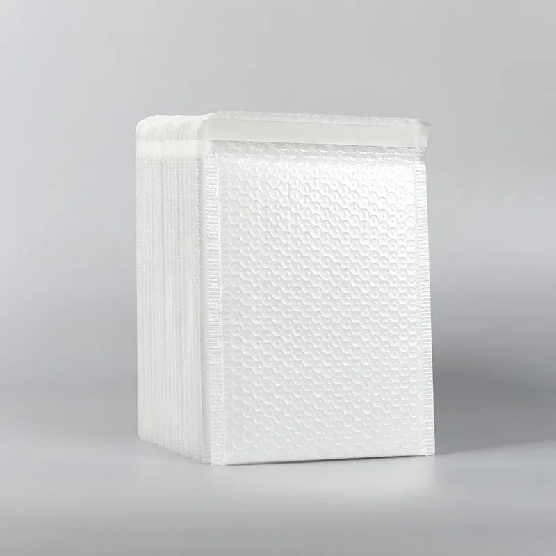 50pcs 18x23/20x25cm White Bubble Mailers Packaging Bags to Pack Products Delivery Package Shipping Envelope Mailer