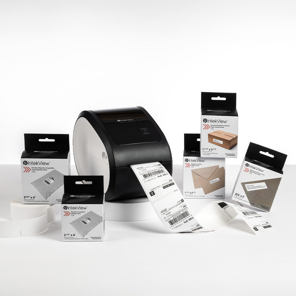 Bundle Package of Labels and TLP200 IntekView Printer