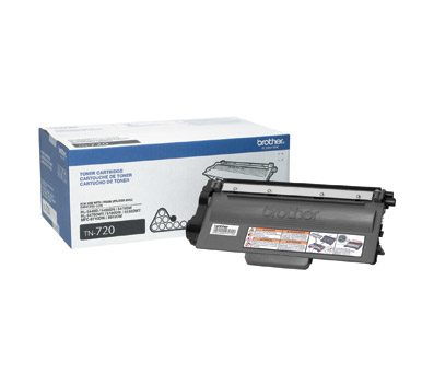 Brother TN720 Black Toner Cartridge, Standard Yield Brother
