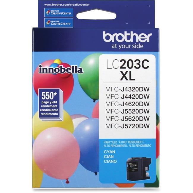 Brother LC203CS Innobella  Cyan Ink Cartridge, High Yield (XL Series) Brother