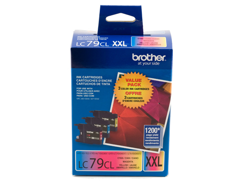 Brother LC793PKS 3-Pack of Innobella  Colour Ink Cartridges (1 each of Cyan, Magenta, Yellow), Super High Yield Brother