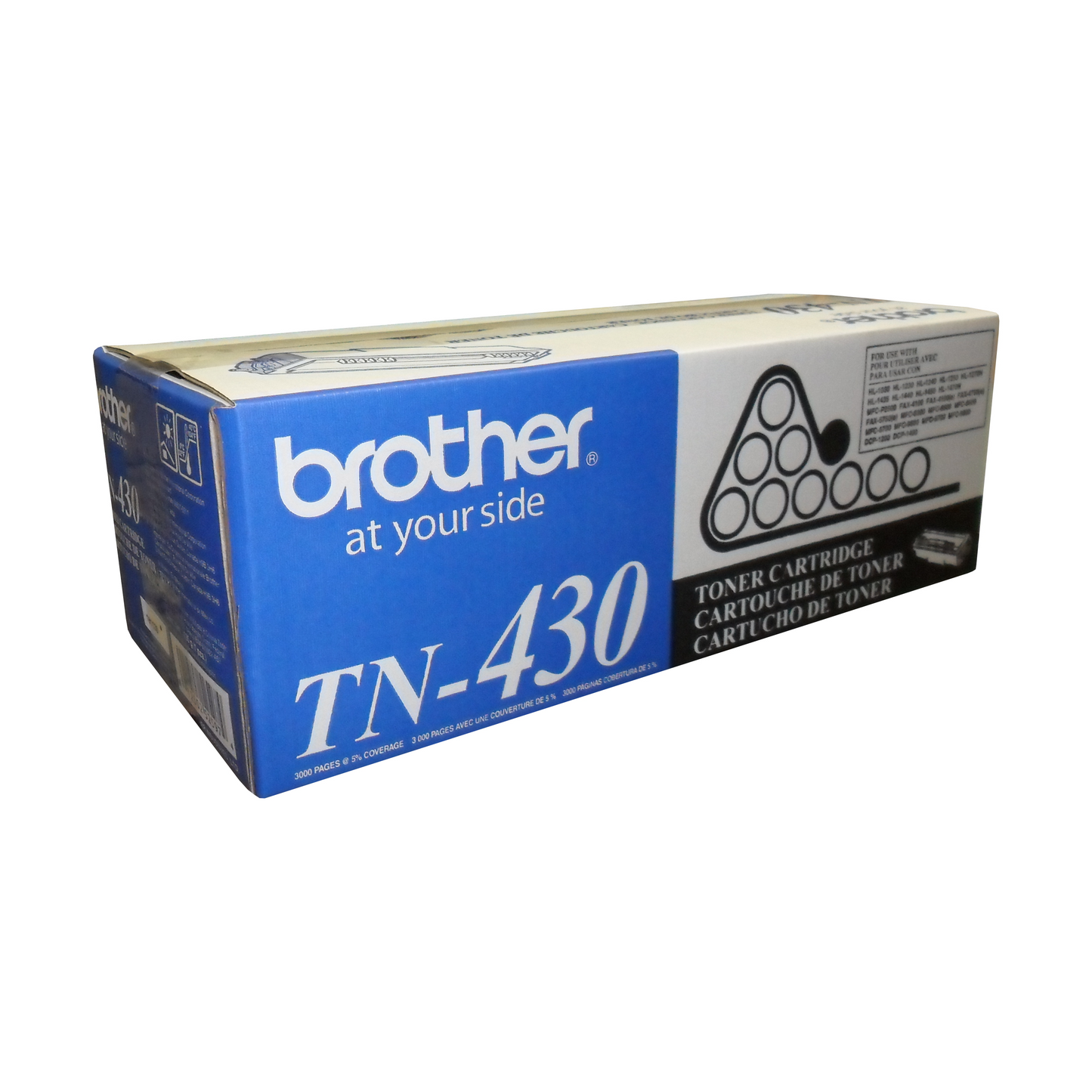 Brother TN430 Black Toner Cartridge, Standard Yield Brother