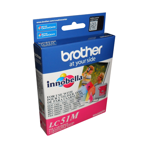 Brother LC51MS Innobella  Magenta Ink Cartridge, Standard Yield Brother