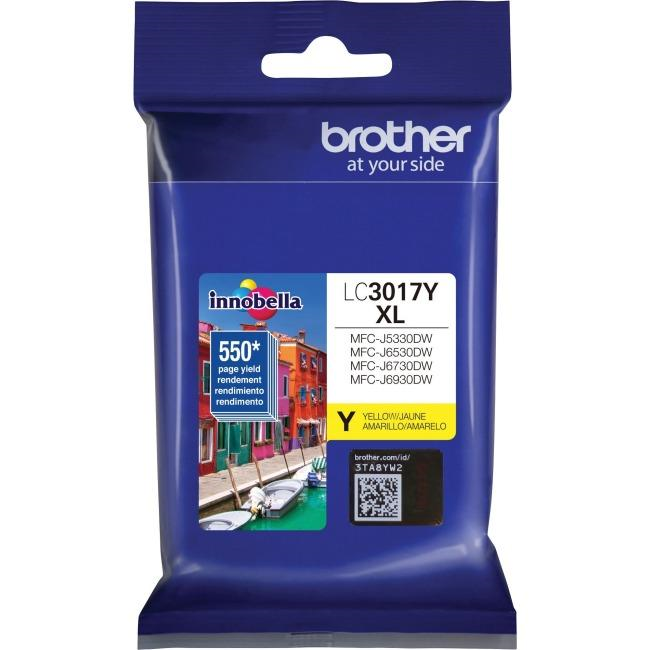 Brother LC3017YS Innobella  Yellow Ink Cartridge, High Yield Brother