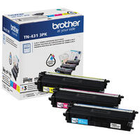 Brother Genuine TN431 3PK Standard-Yield Colour Toner Cartridge Multipack Brother