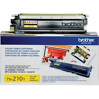 Brother TN210Y Yellow Toner Cartridge, Standard Yield Brother
