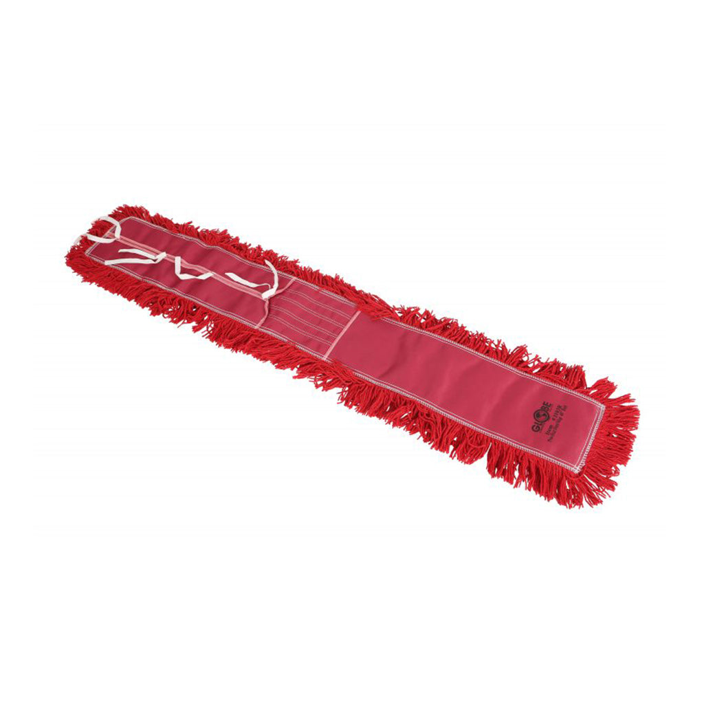 Pro-Stat® Dust mop head 48" x 5" Red Tie-On Globe Commercial Products
