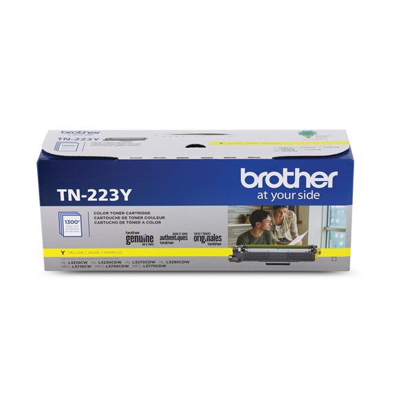 Brother Genuine TN-223Y Standard Yield Yellow Toner Cartridge Brother
