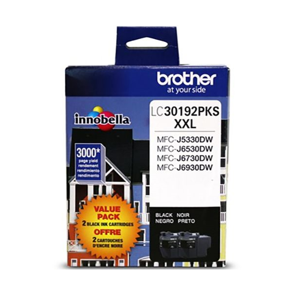 Brother LC30192PKS Innobella  Black Ink Cartridges, Super High Yield Brother
