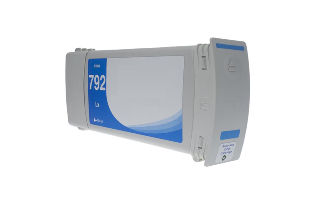 Cyan Wide Format Ink Cartridge for HP 792 (CN706A)