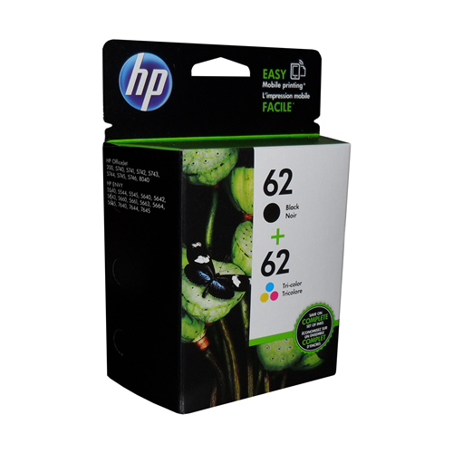 HP 62 Tri-clr/Blk Ink Crtg Combo 2-Pack HP Canada
