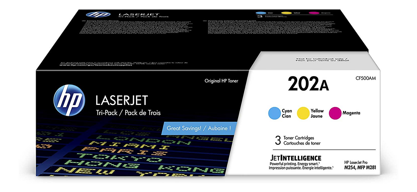 HP 202A CYM Original LJ Toner Cartridges HP Canada