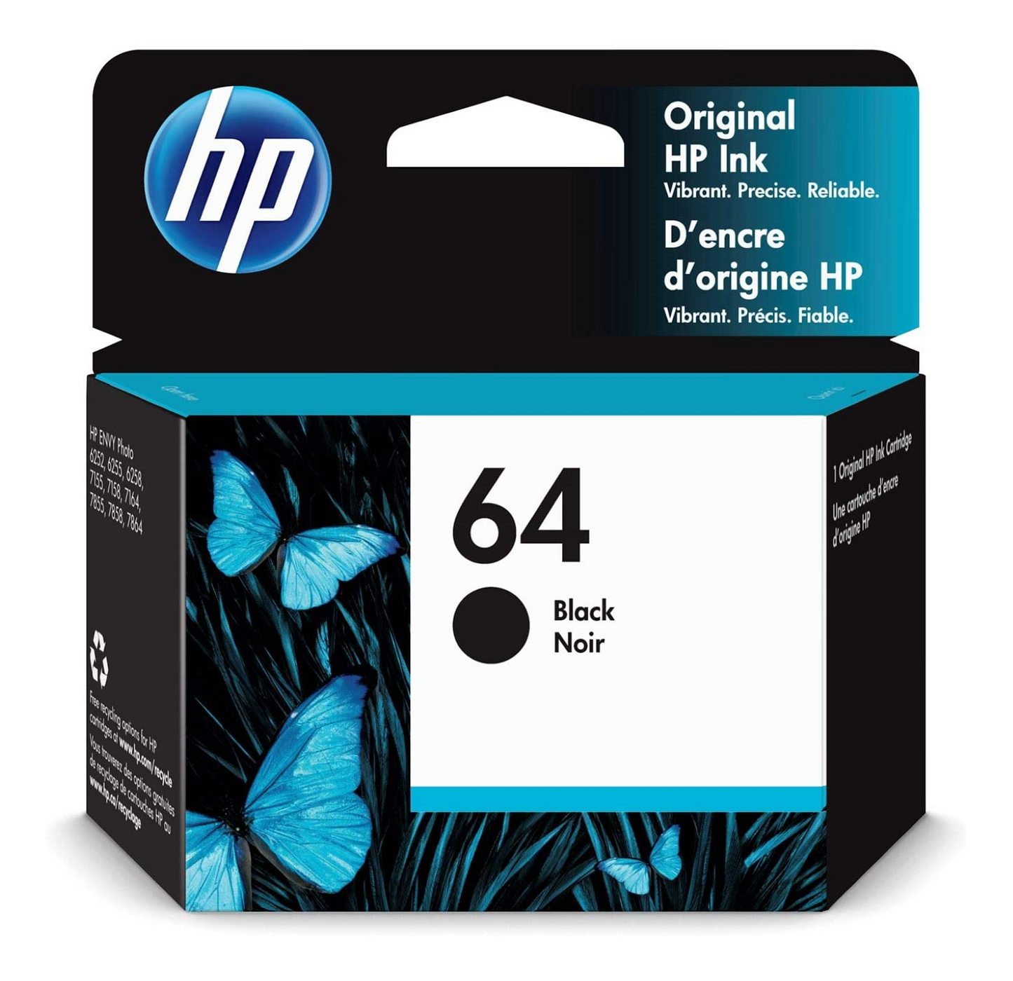 HP 64 Black Original Ink Cartridge HP Canada