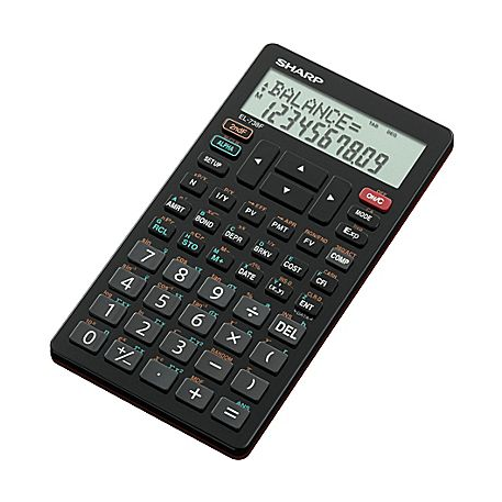 SHARP EL738XTB 10-DIGIT FINANCIAL CALCULATOR Sharp Electronics