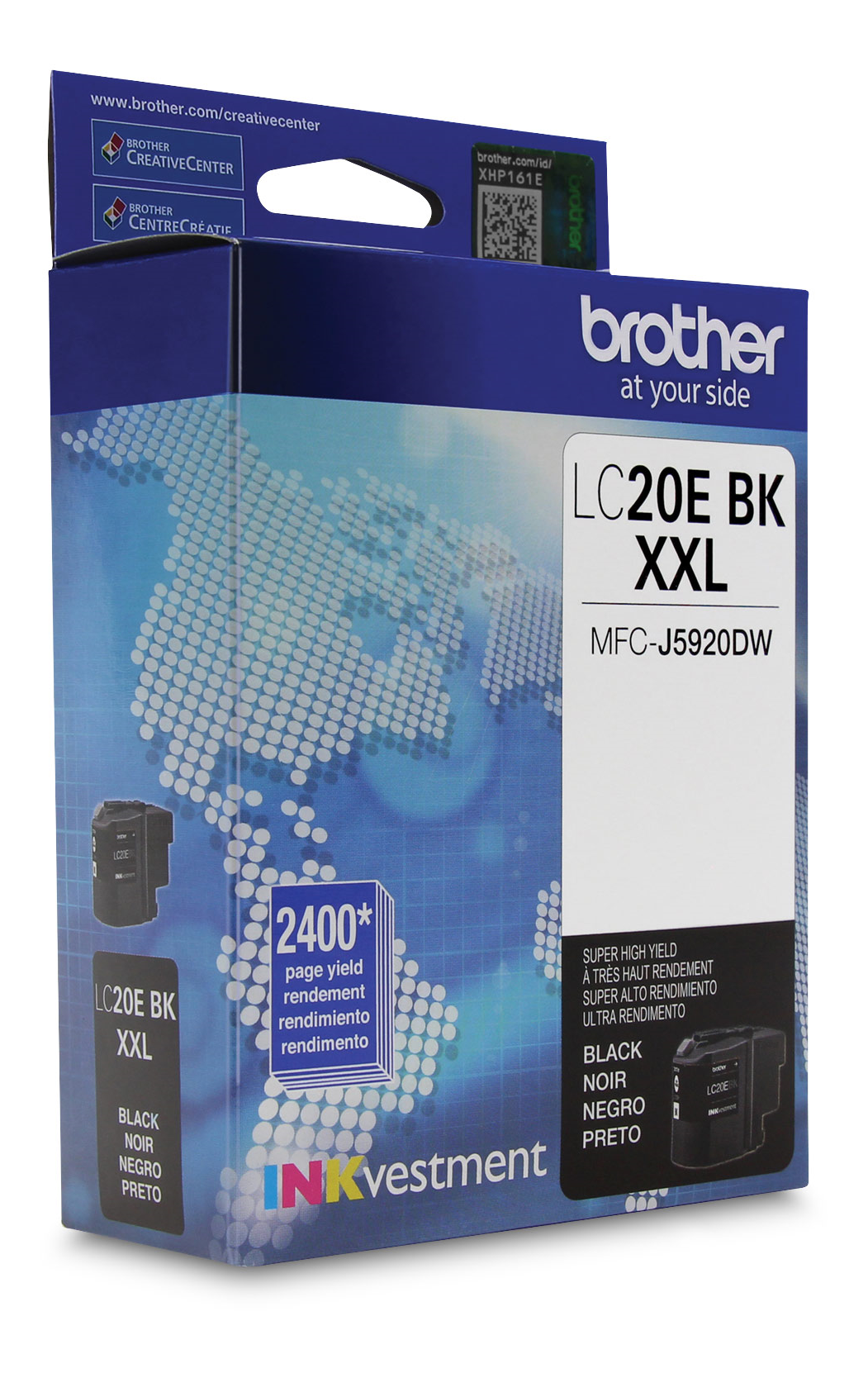 Brother LC20EBKS INKvestment Black Ink Cartridge, Super High Yield (XXL Series) Brother