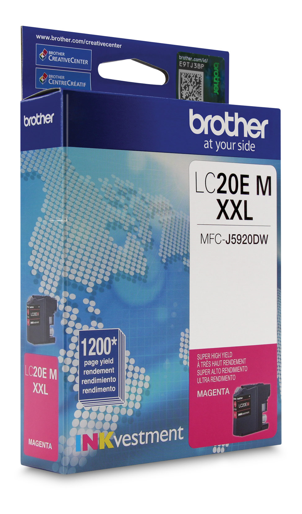 Brother LC20EMS INKvestment Magenta Ink Cartridge, Super High Yield (XXL Series) Brother