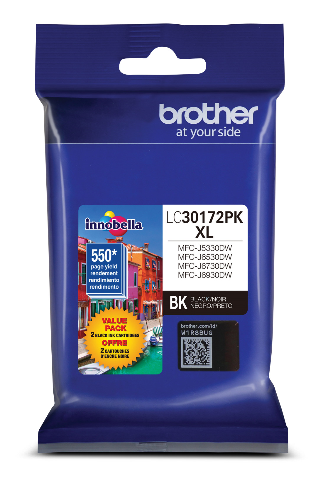 Brother LC30172PKS Innobella  Black Ink Cartridges, High Yield Brother