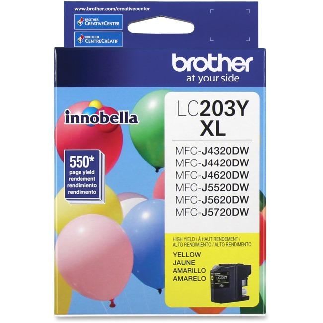 Brother LC203YS Innobella  Yellow Ink Cartridge, High Yield (XL Series) Brother