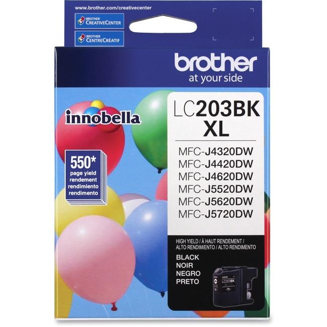 Brother LC203BKS Innobella  Black Ink Cartridge, High Yield (XL Series) Brother